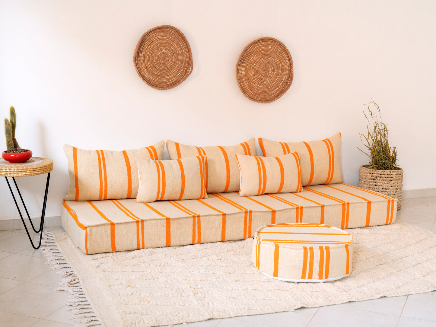 210cm/7ft Handmade Amazigh Azrou Sofa ⵜⴰⴼⵍⴻⵙⵜ