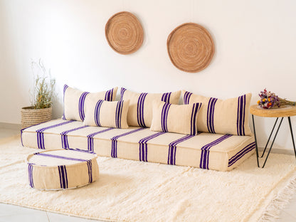 210cm/7ft Handmade Amazigh Safi Sofa ⵜⴰⴼⵍⴻⵙⵜ