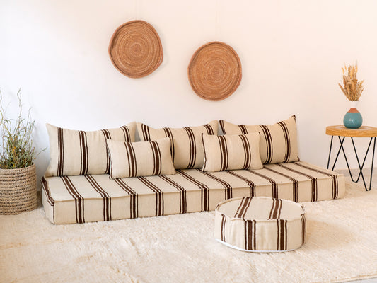 210cm/7ft Handmade Amazigh Lalla Sofa ⵜⴰⴼⵍⴻⵙⵜ
