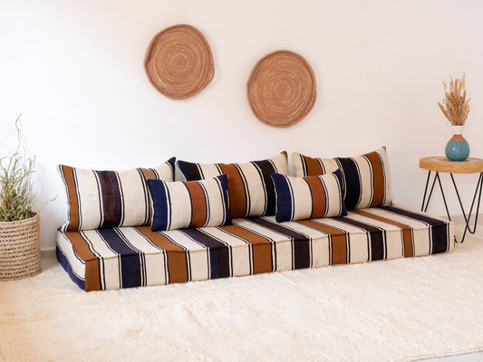 210cm/7ft Handmade Amazigh Agadir Sofa ⵜⴰⴼⵍⴻⵙⵜ