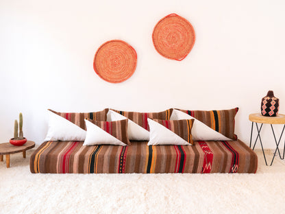 210cm/7ft Handmade Amazigh Afus Sofa ⵜⴰⴼⵍⴻⵙⵜ