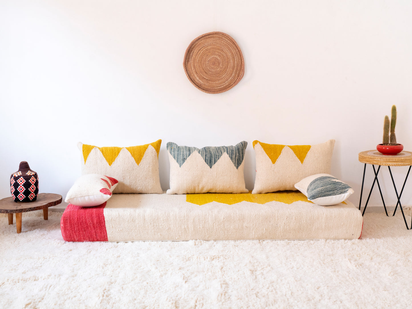 180cm/6ft Handmade Amazigh Amlou Sofa ⵜⴰⴼⵍⴻⵙⵜ
