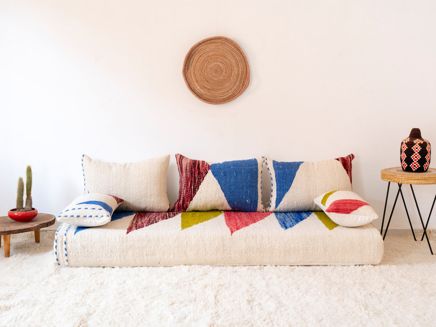 180cm/6ft Handmade Amazigh Hanou Sofa ⵜⴰⴼⵍⴻⵙⵜ