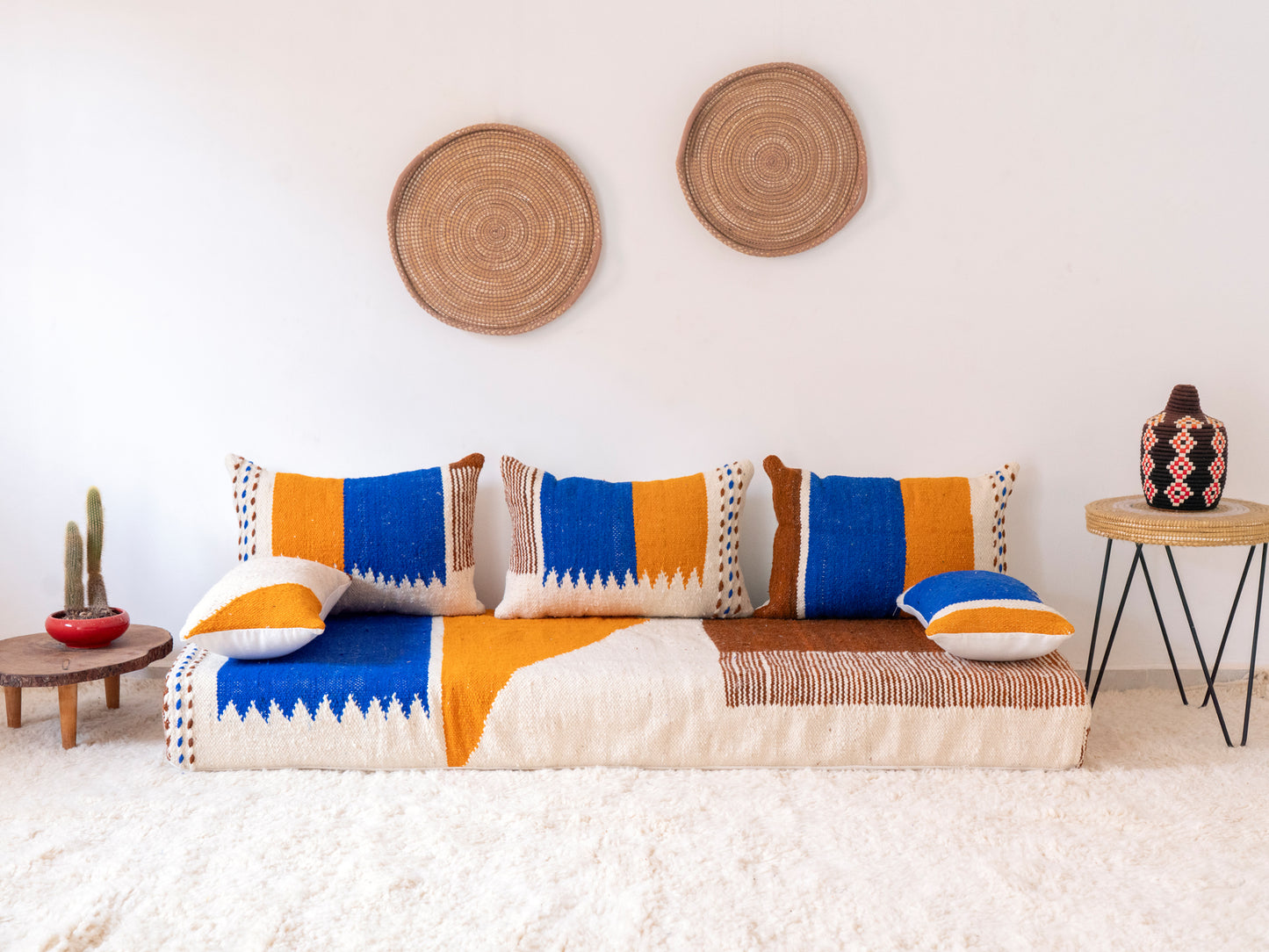 180cm/6ft Handmade Amazigh Zayan Sofa ⵜⴰⴼⵍⴻⵙⵜ
