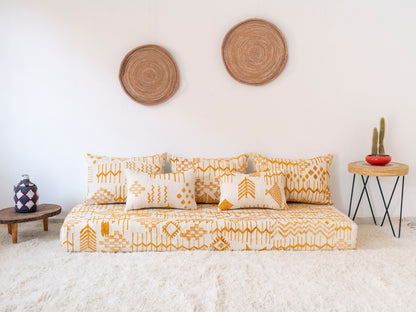 180cm/6ft Handmade Amazigh Tamzgha Sofa ⵜⴰⴼⵍⴻⵙⵜ