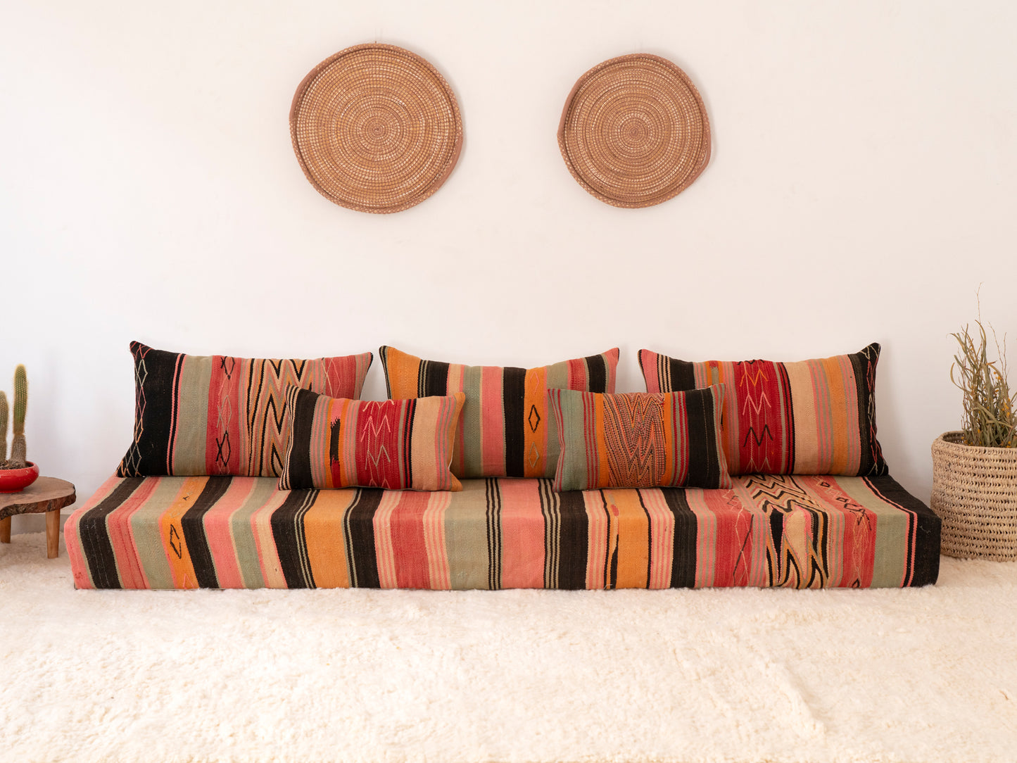 210cm/7ft Handmade Amazigh Azir Sofa ⵜⴰⴼⵍⴻⵙⵜ