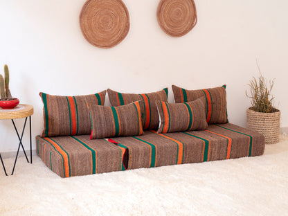 180cm/6ft Handmade Amazigh Sofa Essaouira ⴰⵓⵔⵉⵏⵊ