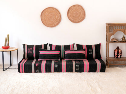 180cm/6ft Handmade Amazigh Sofa Tiznit ⴰⵓⵔⵉⵏⵊ
