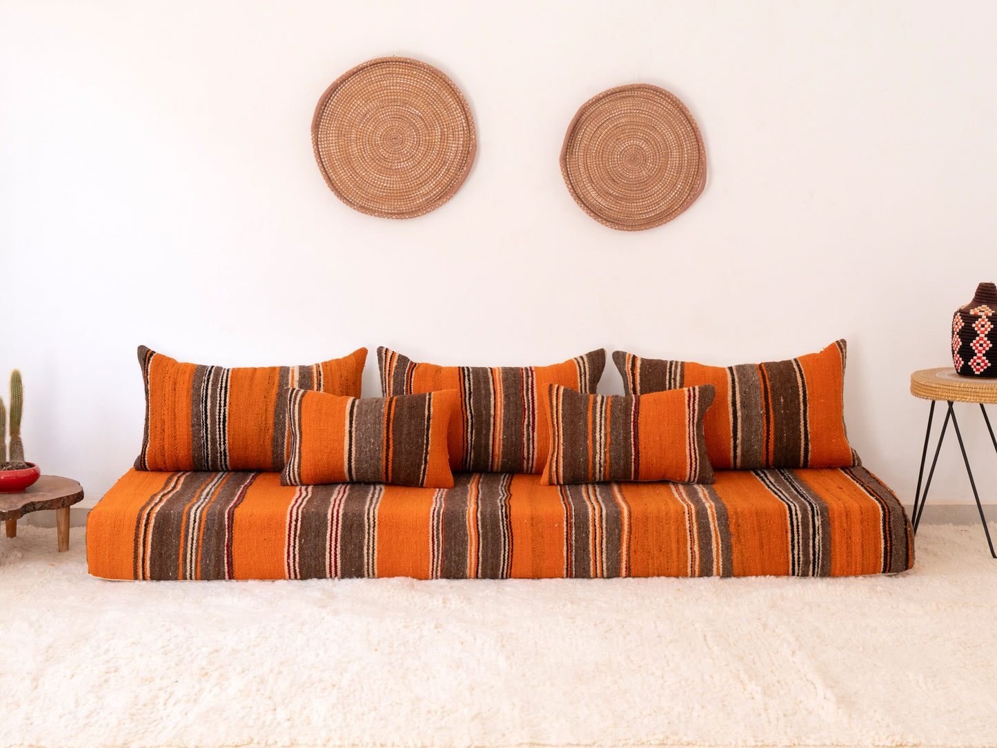 210cm/7ft Handmade Amazigh Sofa Ifrane ⵜⴰⴼⵍⴻⵙⵜ