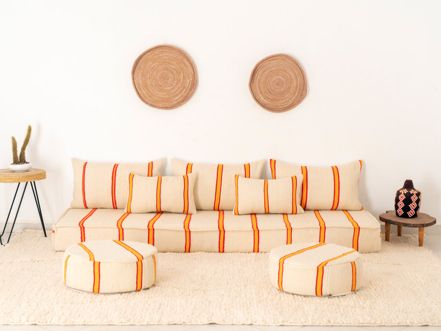 210cm/7ft Handmade Amazigh Tetouane Sofa ⵜⴰⴼⵍⴻⵙⵜ