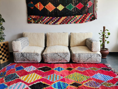 Handmade Amazigh Sofa Kahina. FREE SHIPPING