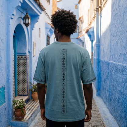 T-shirt Vintage blue Imazighen Unisex XLⴰⵣⵓⵍ