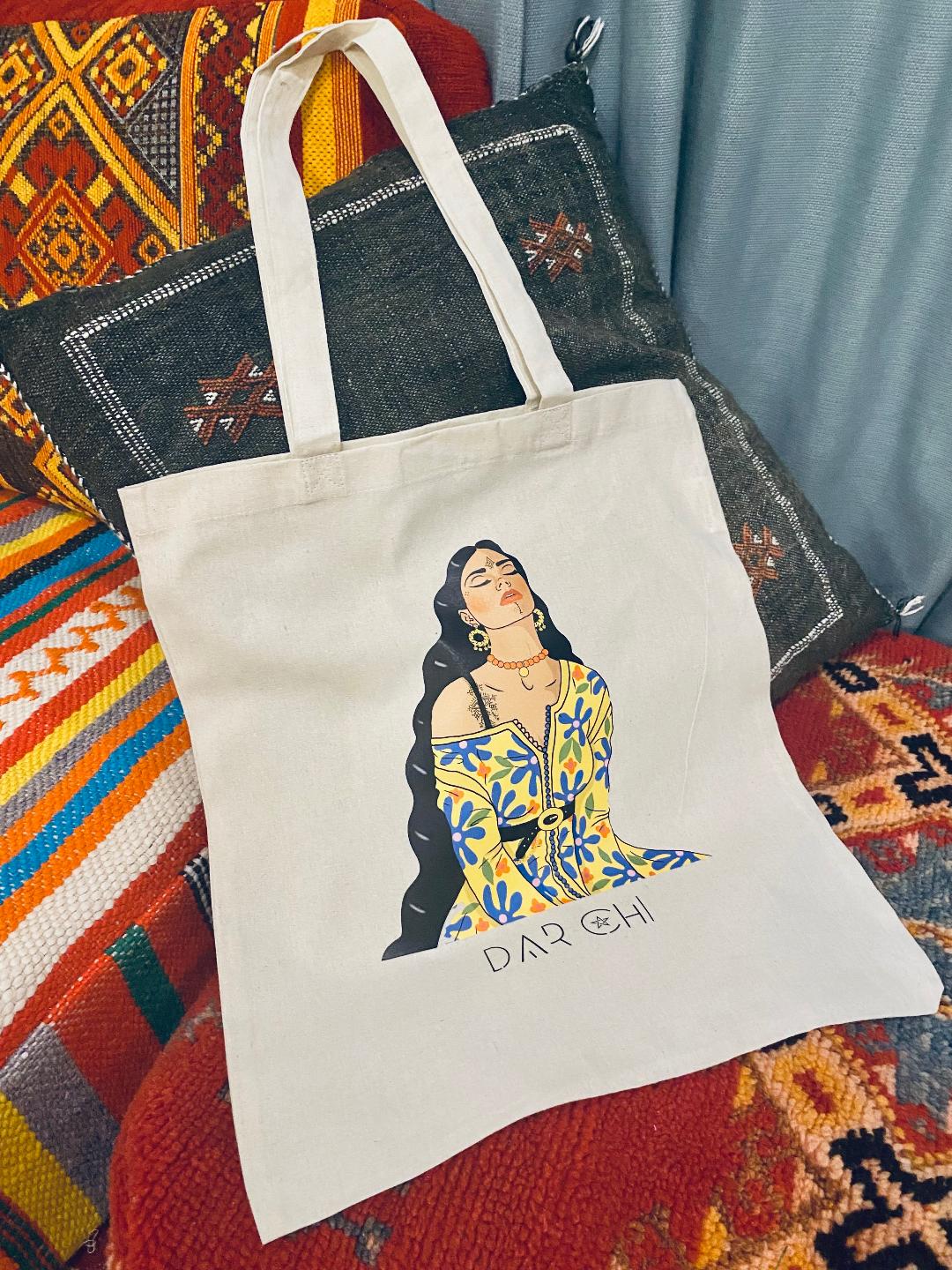 Amazigh Tote bag Dar Chi X Nadya_EZ. FREE SHIPPING