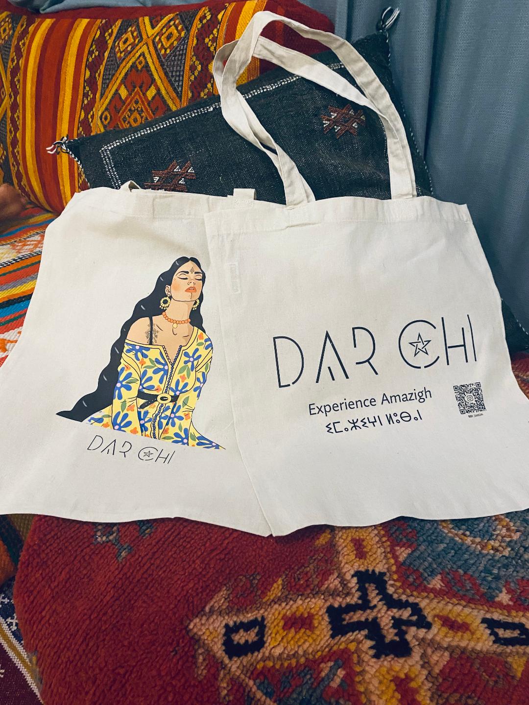 Amazigh Tote bag Dar Chi X Nadya_EZ. FREE SHIPPING