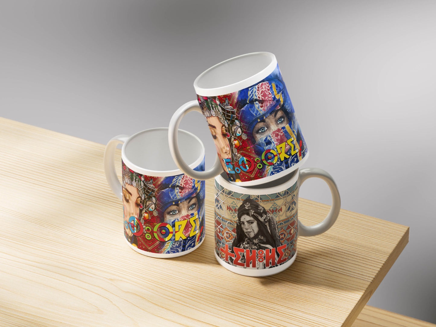 Amazigh Ceramic Mug Tameṭṭut