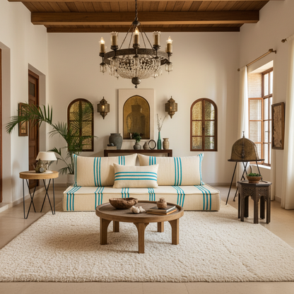 150cm/5ft Handmade Amazigh Hanou Sofa ⵜⴰⴼⵍⴻⵙⵜ