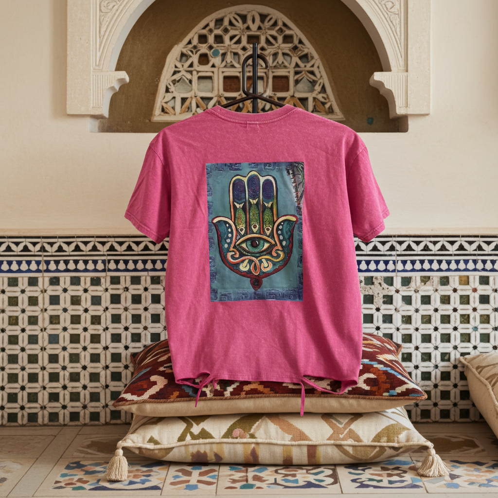 T-shirt Vintage Pink Imazighen ⴰⵣⵓⵍ