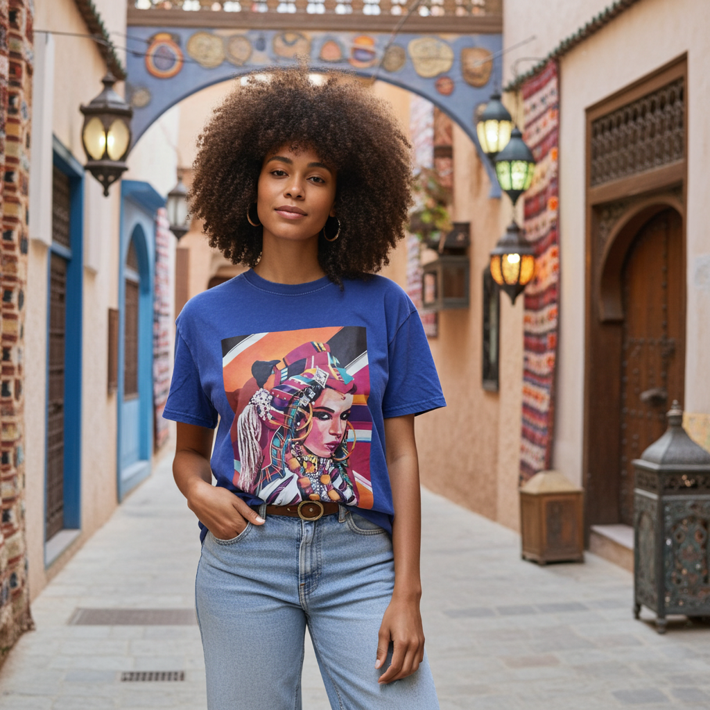 T-shirt Vintage Amazighia ⴰⵣⵓⵍ