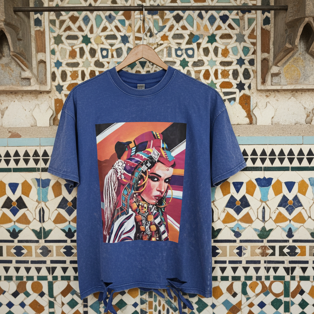 T-shirt Vintage Amazighia ⴰⵣⵓⵍ