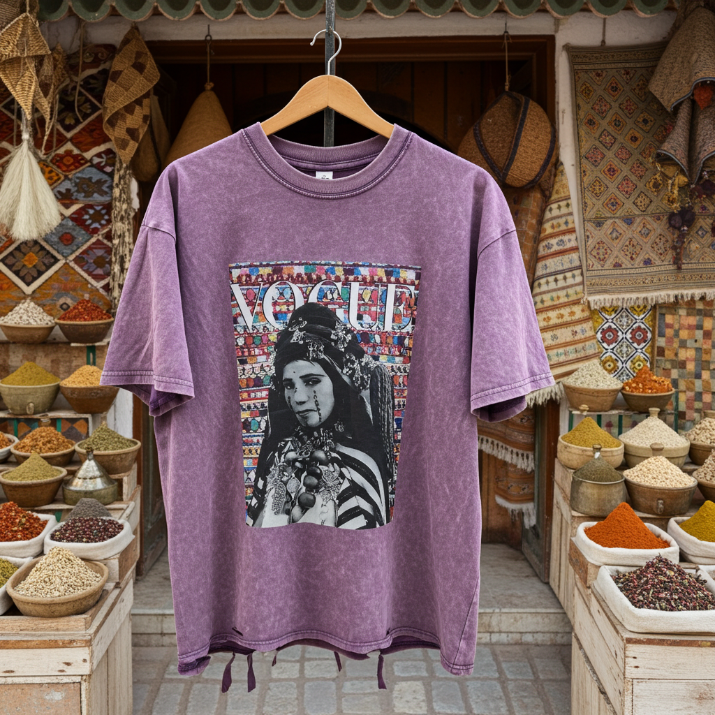 T-shirt Vintage Vogue ⴰⵣⵓⵍ