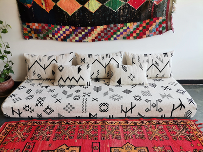 Handmade Amazigh Sofa-Illy. Made to order. FREE SHIPPING