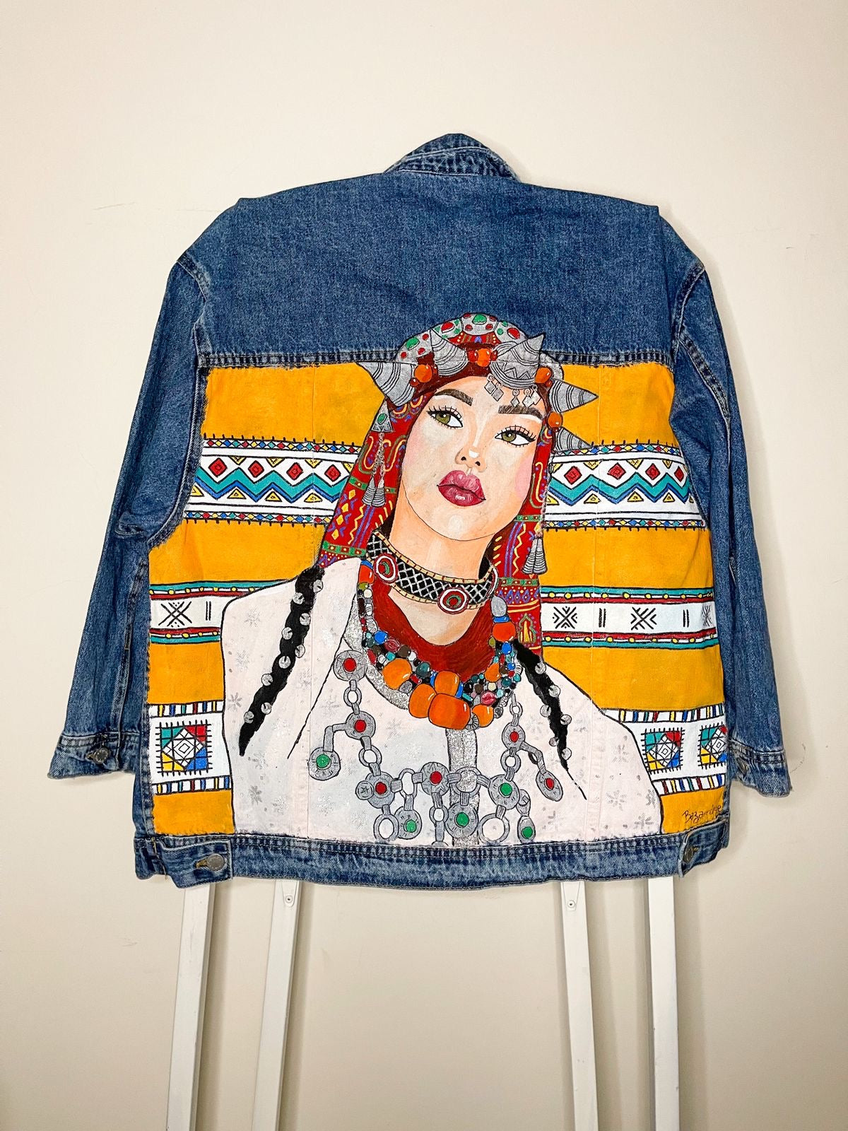 Moroccan Amazigh Denim Jackets Unisex ⴰⵎⴰⵣⵉⵖ