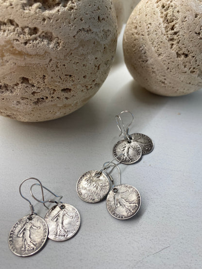 Amazigh Silver Earrings Tazzayt ⵜⴰⵣⵣⴰⵢⵜ .