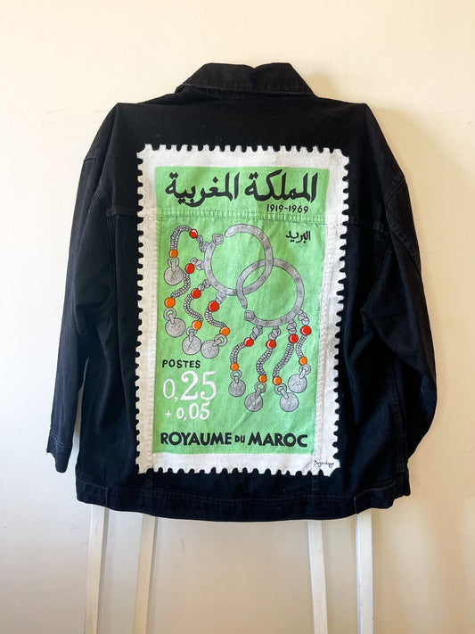 Moroccan Amazigh Denim Jackets Unisex ⴰⵎⴰⵣⵉⵖ