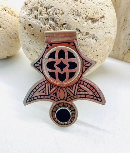 Amazigh Silver Fibula Tuareg Taḍdast ⴼⵉⴱⵓⵍⴰ.
