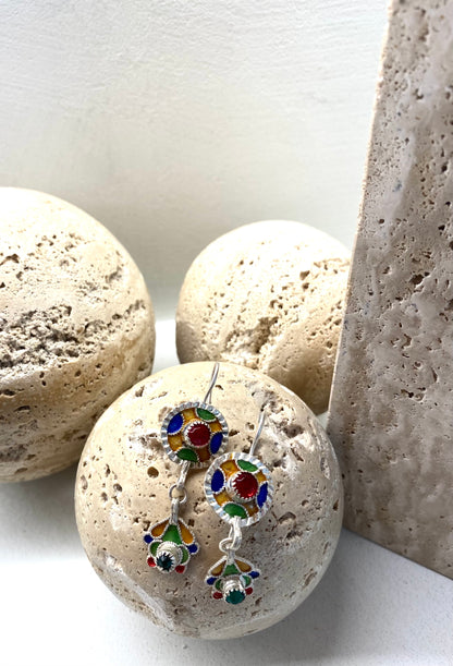 Amazigh Silver Earrings Illy ⵉⵍⵍⵉ .