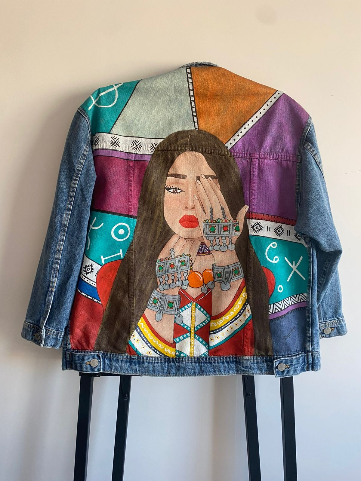 Moroccan Amazigh Denim Jackets Unisex ⴰⵎⴰⵣⵉⵖ