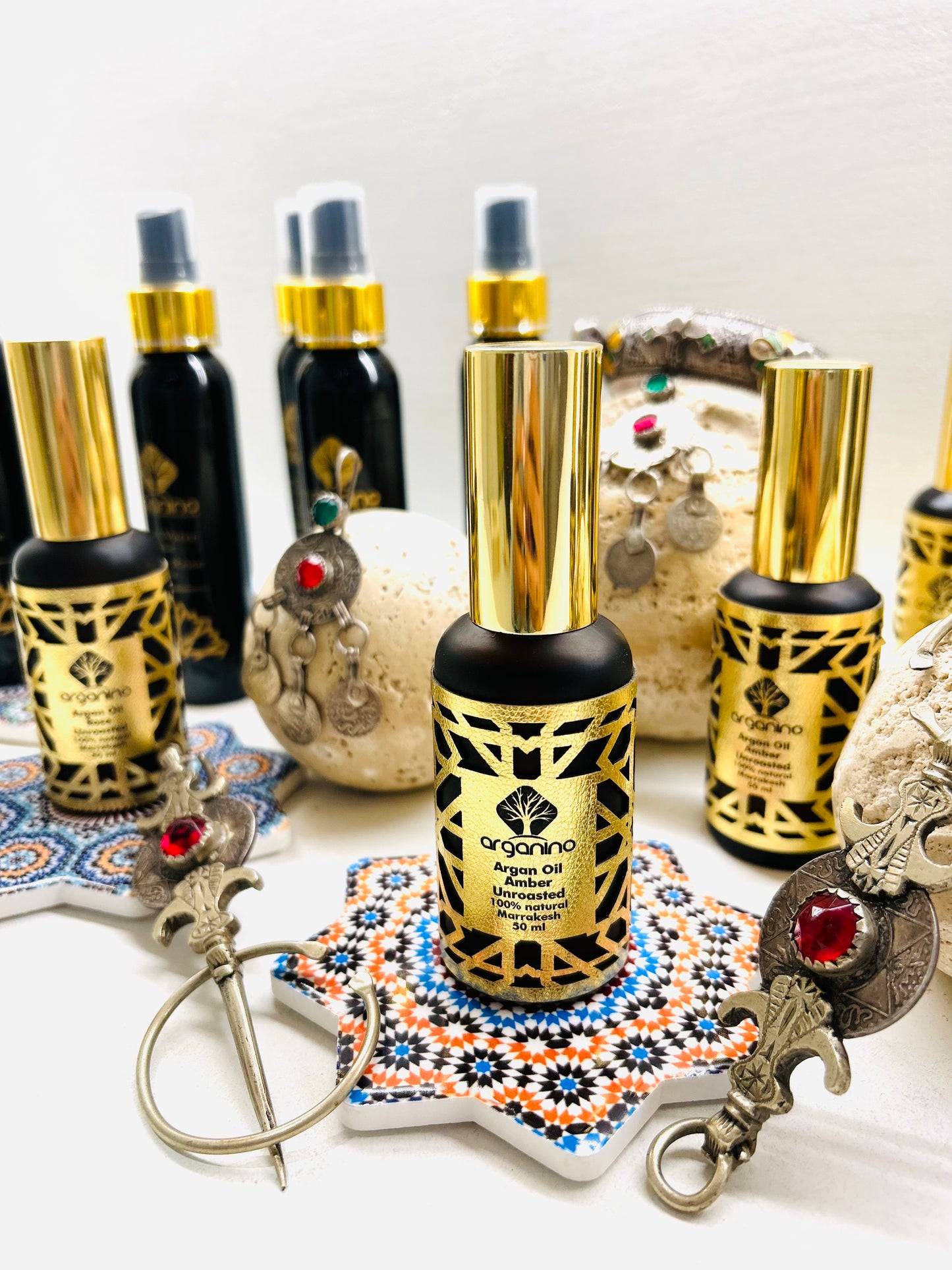 Natural Argan Oil Unroasted Amber 50ml.