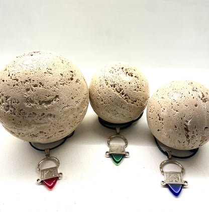 Amazigh Silver aɣermmi Fibula Leather cord Necklace ⴰⵖⴻⵔⵎⵎⵉ.