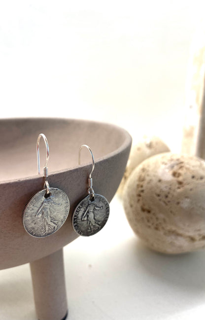 Amazigh Silver Earrings Tazzayt ⵜⴰⵣⵣⴰⵢⵜ .