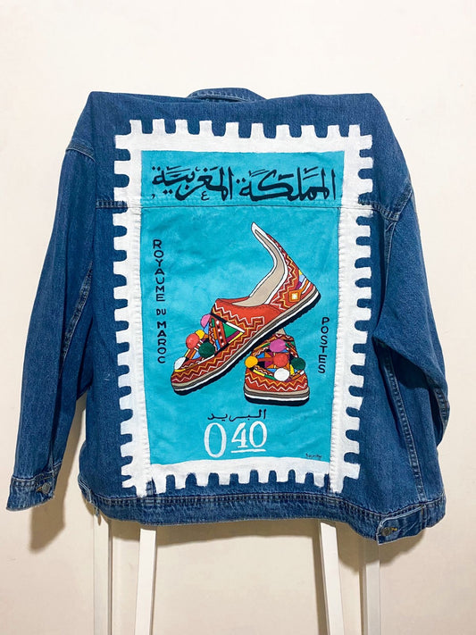 Moroccan Amazigh Denim Jackets Unisex ⴰⵎⴰⵣⵉⵖ