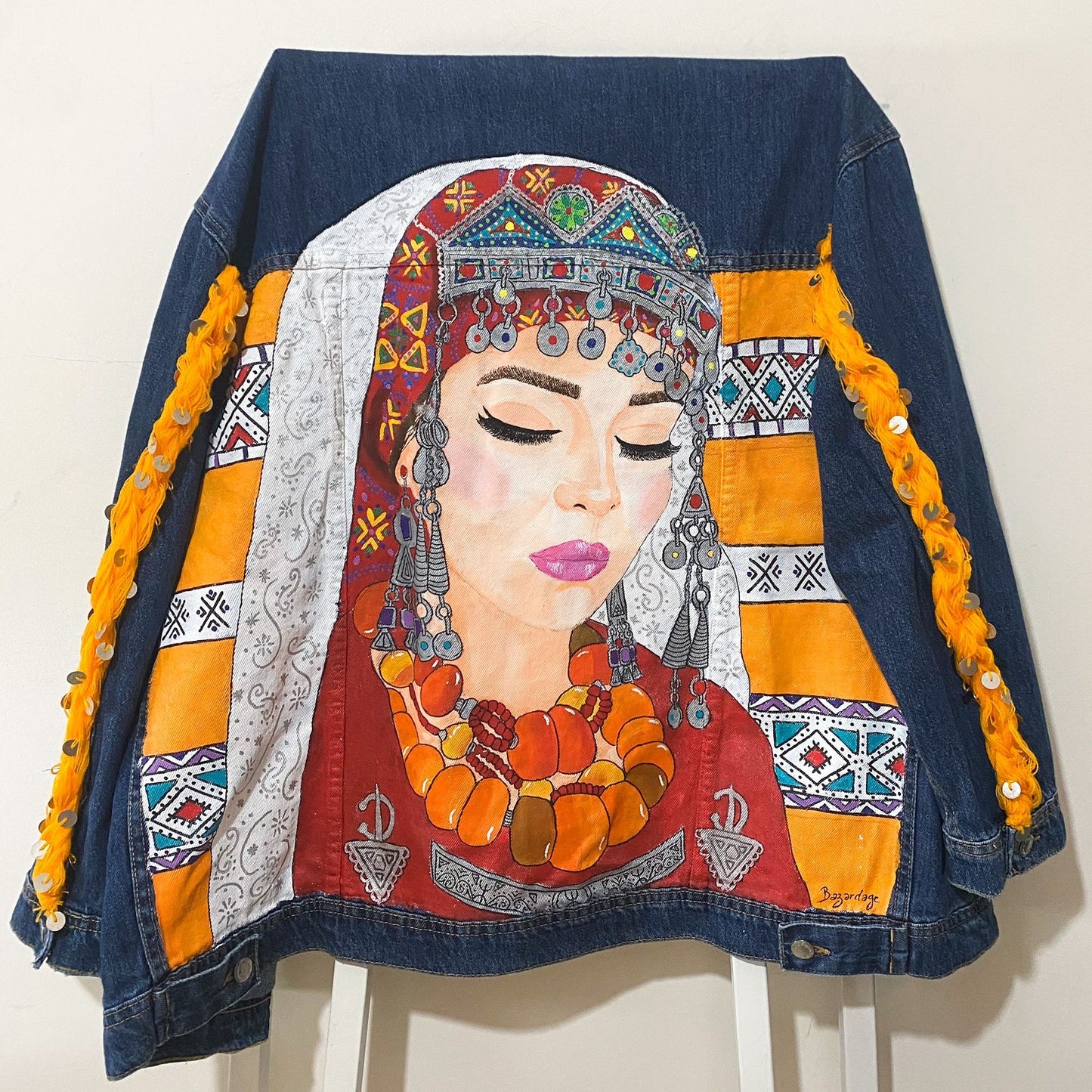 Moroccan Amazigh Denim Jackets Unisex ⴰⵎⴰⵣⵉⵖ