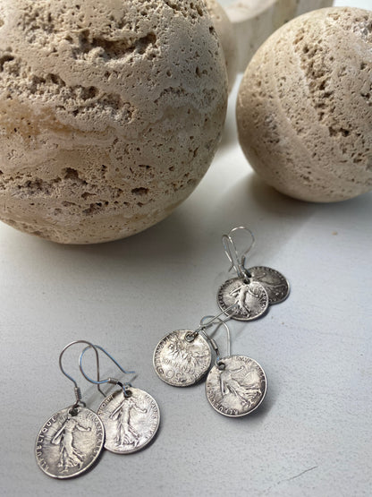 Amazigh Silver Earrings Tazzayt ⵜⴰⵣⵣⴰⵢⵜ .