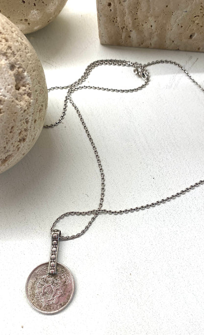 Amazigh Vintage Silver Atlas ⵉⵎⴰⵣⵉⵖⴻⵏ Necklace. FREE SHIPPING