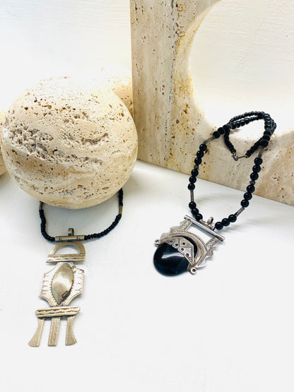 Amazigh Silver Necklace Tuareg Afus ⴰⴼⵓⵙ.