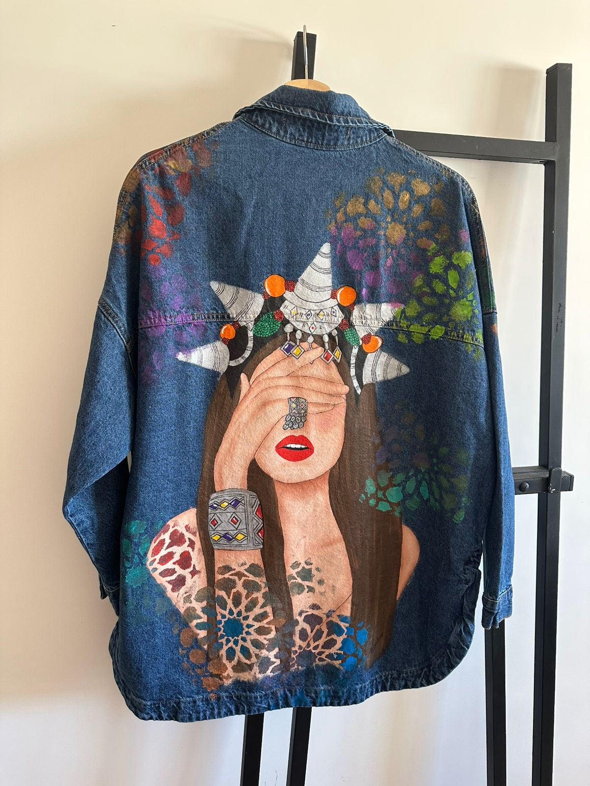 Moroccan Amazigh Denim Jackets Unisex ⴰⵎⴰⵣⵉⵖ