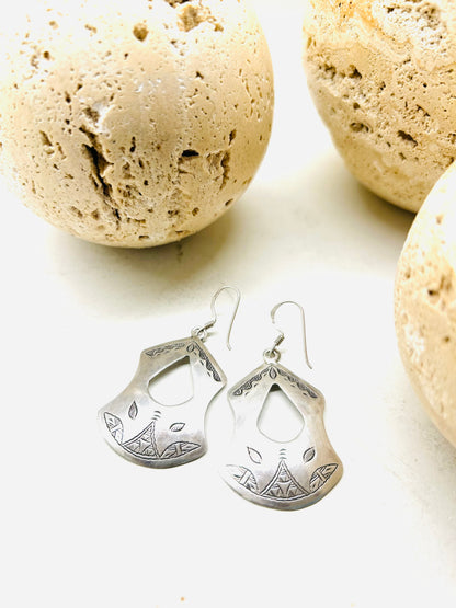 Amazigh Silver Earrings  ⴼⵉⴱⵓⵍⴰ