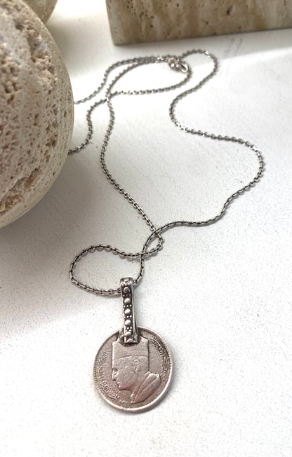 Amazigh Vintage Silver Atlas ⵉⵎⴰⵣⵉⵖⴻⵏ Necklace. FREE SHIPPING