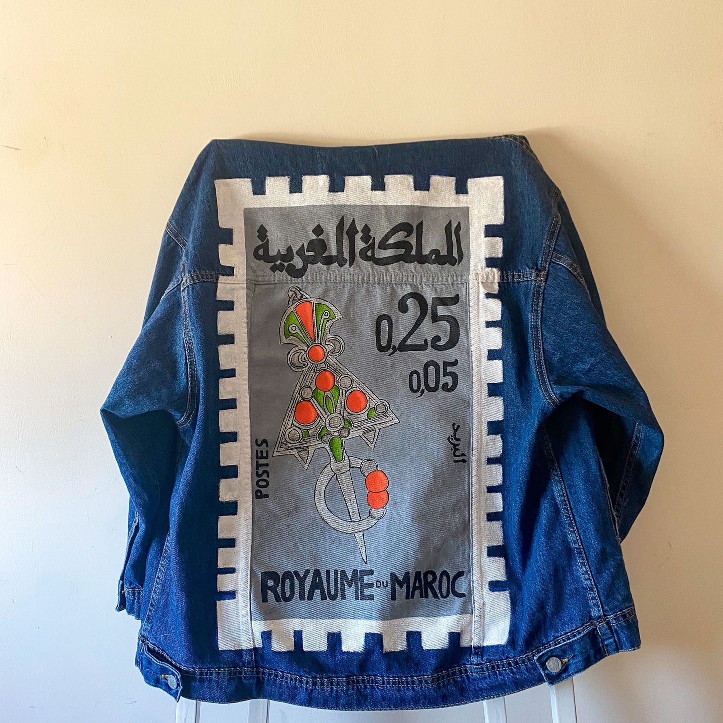 Moroccan Amazigh Denim Jackets Unisex ⴰⵎⴰⵣⵉⵖ