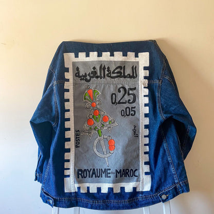 Moroccan Amazigh Denim Jackets Unisex ⴰⵎⴰⵣⵉⵖ