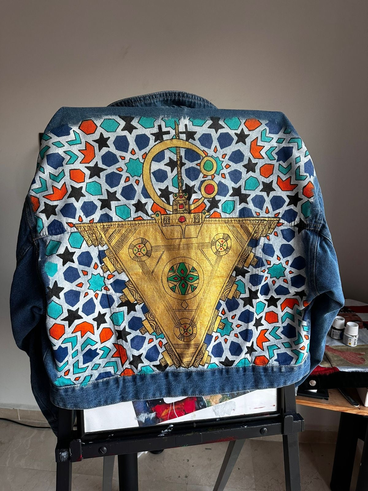 Moroccan Amazigh Denim Jackets Unisex ⴰⵎⴰⵣⵉⵖ