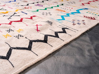 Handmade Amazigh Kilim Rug Tighassaline. FREE SHIPPING