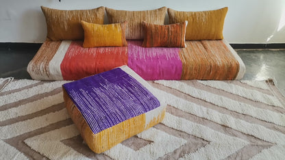 7ft Handmade Amazigh Vintage Sofa Anir ⵜⵓⴷⴻⵔⵜ. FREE SHIPPING