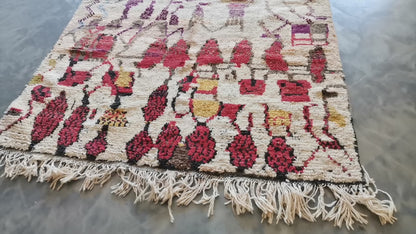 5x9 ft Large Handmade Amazigh Rug Boujaad Tuddert ⵜⵓⴷⴻⵔⵜ. FREE SHIPPING