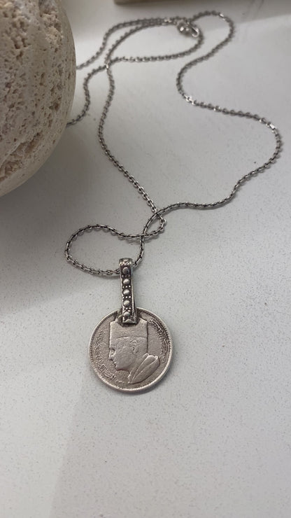 Amazigh Vintage Silver Atlas ⵉⵎⴰⵣⵉⵖⴻⵏ Necklace. FREE SHIPPING