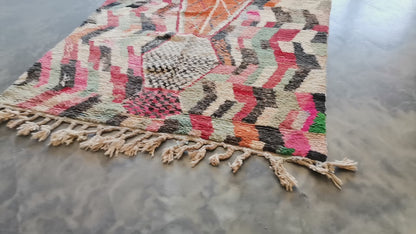 5x9 ft Handmade Amazigh Rug Boujaad Titrit ⵜⵉⵜⵔⵉⵜ. FREE SHIPPING